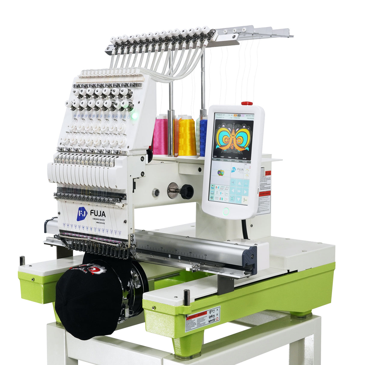 Máquina de bordar computarizada de un solo cabezal con 12/15/20 agujas y 350 x 500 mm