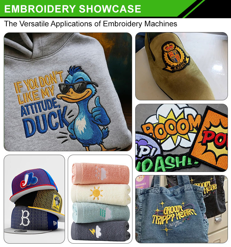 Máquina de bordar computarizada de un solo cabezal con 20 agujas para 350 x 500 mm