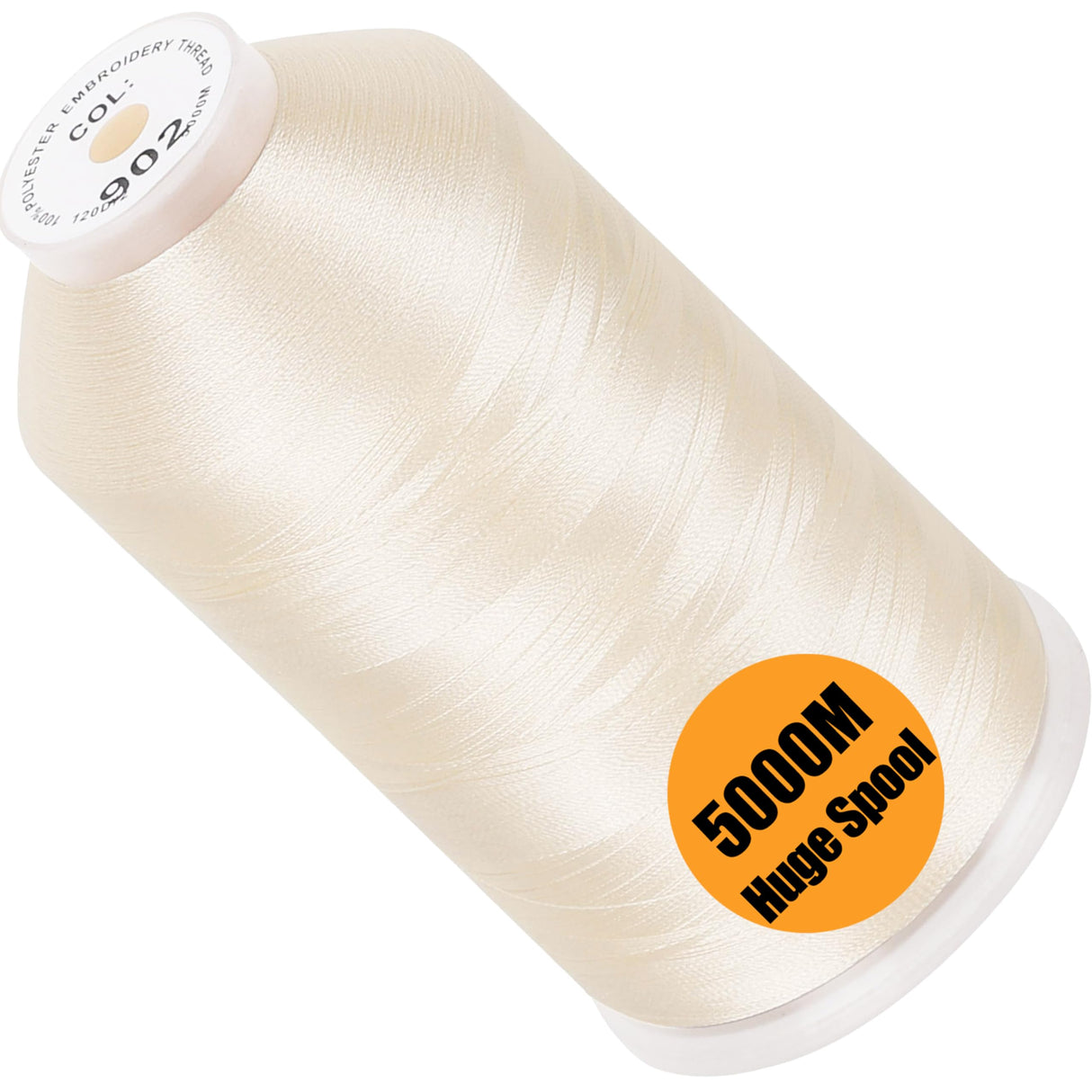 FUJA Polyester Embroidery Thread 108D/2 (40 wt), 5000 yd Cone