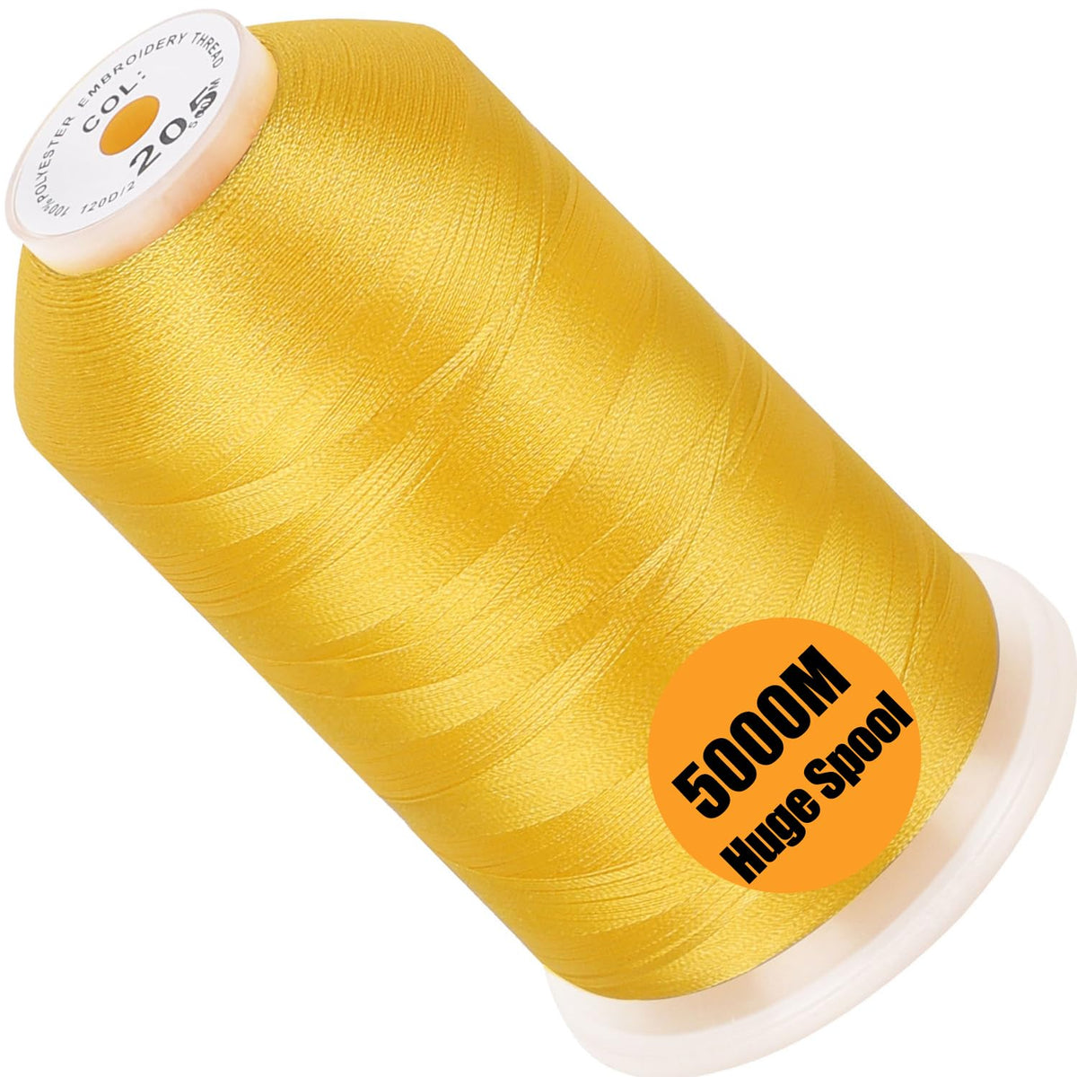 FUJA Polyester Embroidery Thread 108D/2 (40 wt), 5000 yd Cone