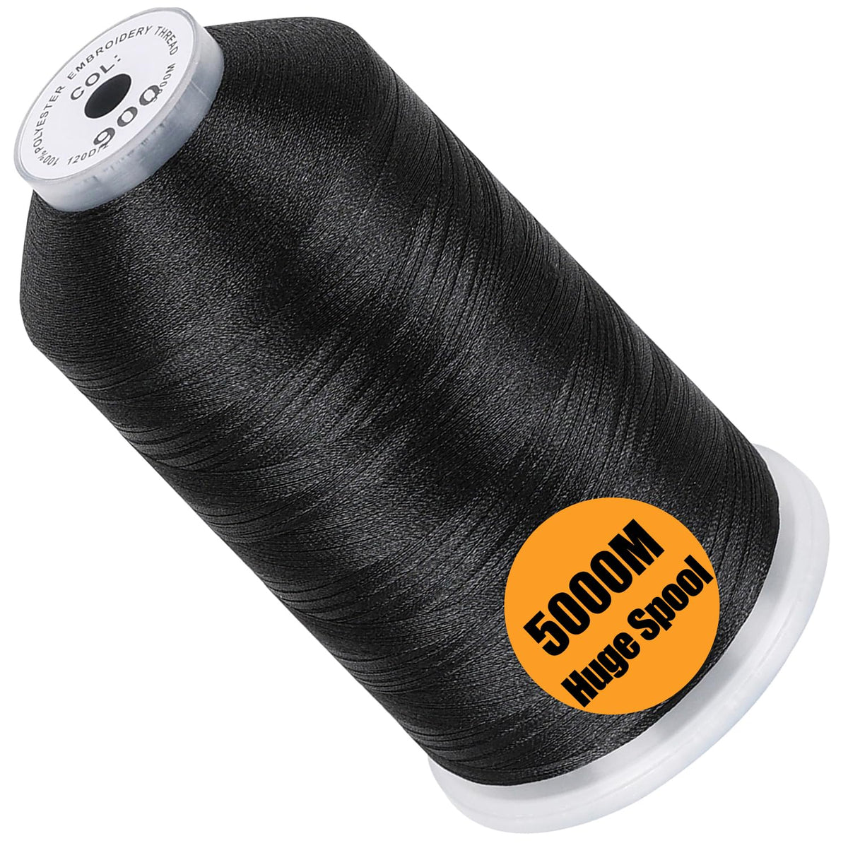 FUJA Polyester Embroidery Thread 108D/2 (40 wt), 5000 yd Cone