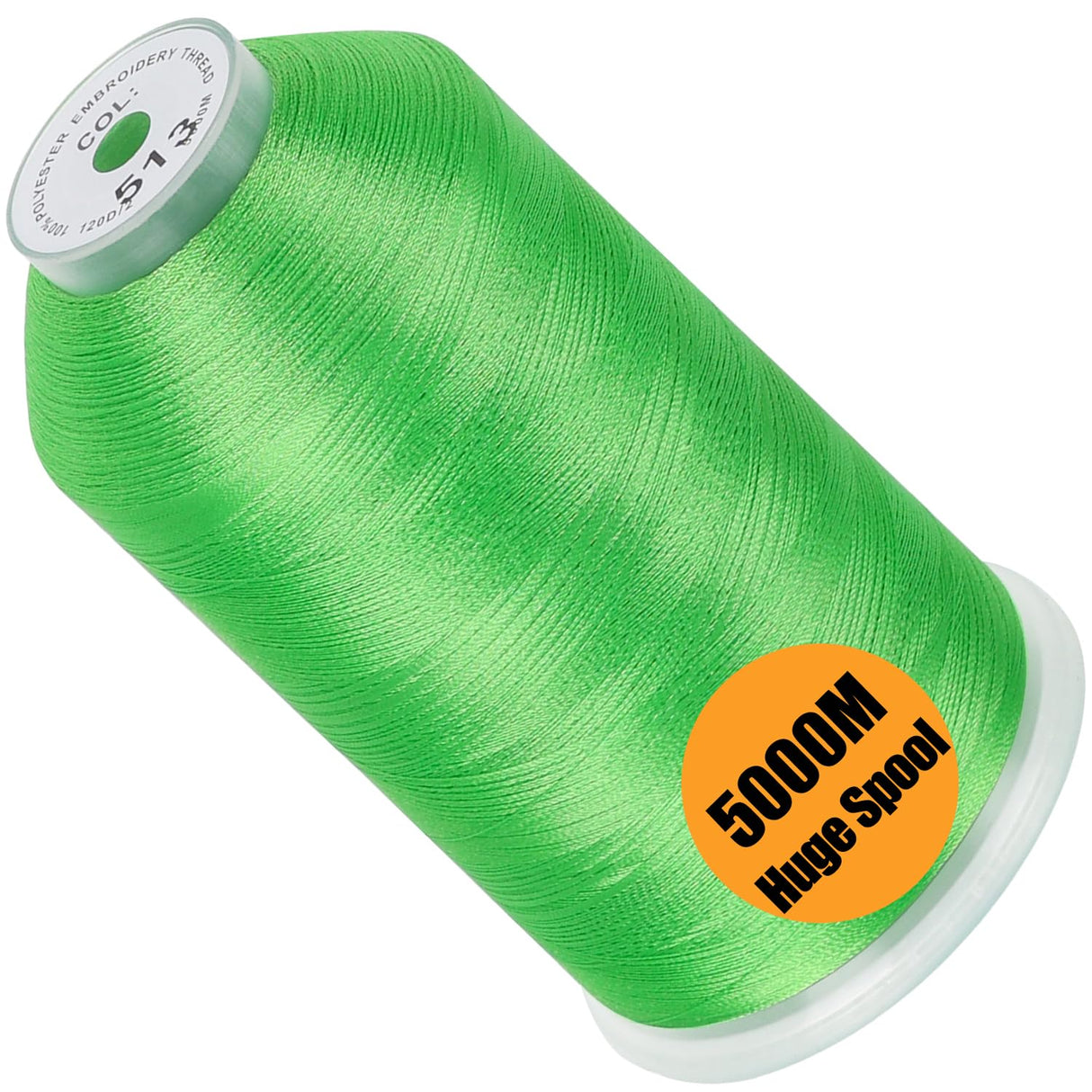 FUJA Polyester Embroidery Thread 108D/2 (40 wt), 5000 yd Cone