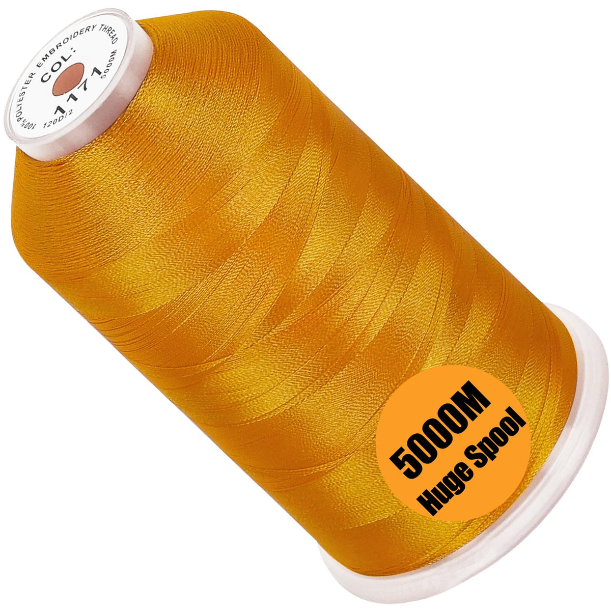 FUJA Polyester Embroidery Thread 108D/2 (40 wt), 5000 yd Cone