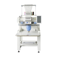 Commercial Single Head Computerized Hat Caps T shirt Embroidery Machine 12 15 20 Needles for 400*500