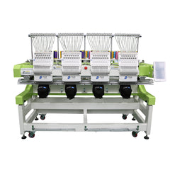 Commercial 12 15 Needle 4 Head Computer Embroidery Machine for T shirt Cap Flat Embroidery 400*450MM