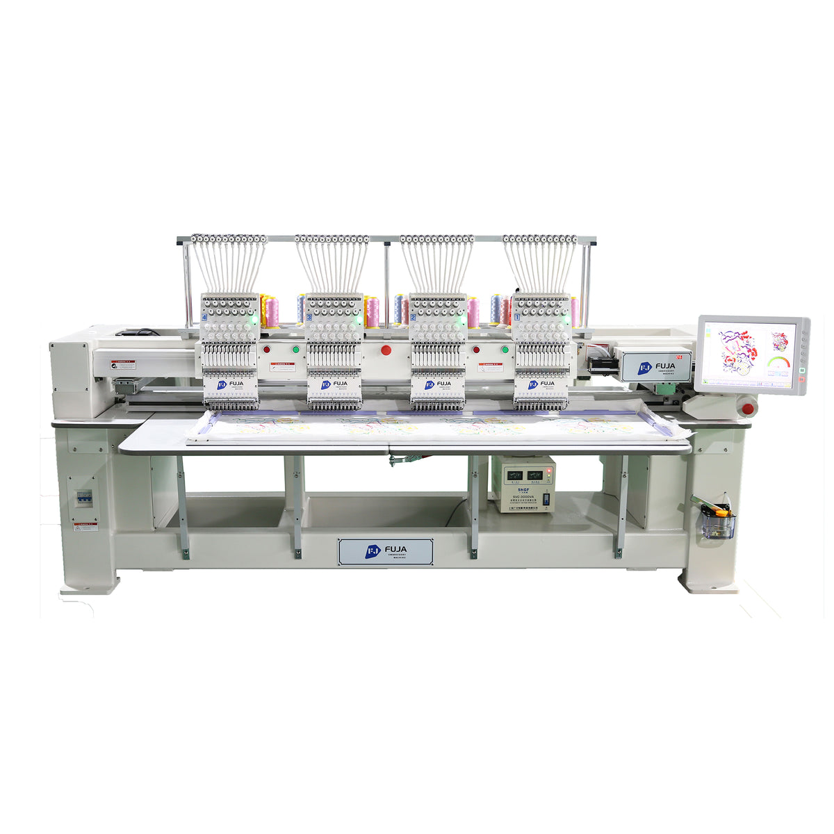 Industrial 4 Heads 12 15 needles T-shirt Cap Embroidery Machine for400*450MM