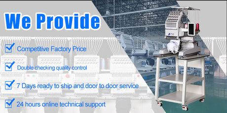 Household Single Head Embroidery Machine 12 Needles for Caps T Shirt 240*320