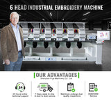 FJ-1506HQ Industrial 12 15 Needles Embroidery Machine 400*450