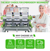 FJ-1503HC Industrial 12 15 Needles Embroidery Machine 400*500