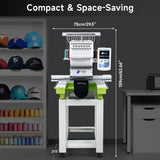 Máquina de bordar computarizada de un solo cabezal con 12/15/20 agujas y 350 x 500 mm