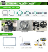 Máquina de bordar por computadora comercial de 12 y 15 agujas, 4 cabezales, para camisetas, gorras, bordado plano, 400 x 450 mm