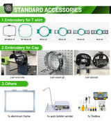 FJ-1501HC Industrial 12 15 Needles Embroidery Machine 400*500