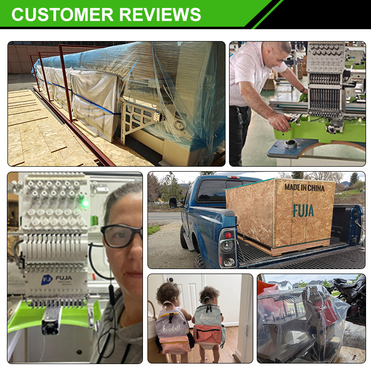 FJ-1501C Single Head 12 15 Needles Embroidery Machine 400*600