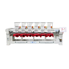 Computerized 6 Heads Embroidery Machine 12 15 Needle for caps t-shirt 400*450MM