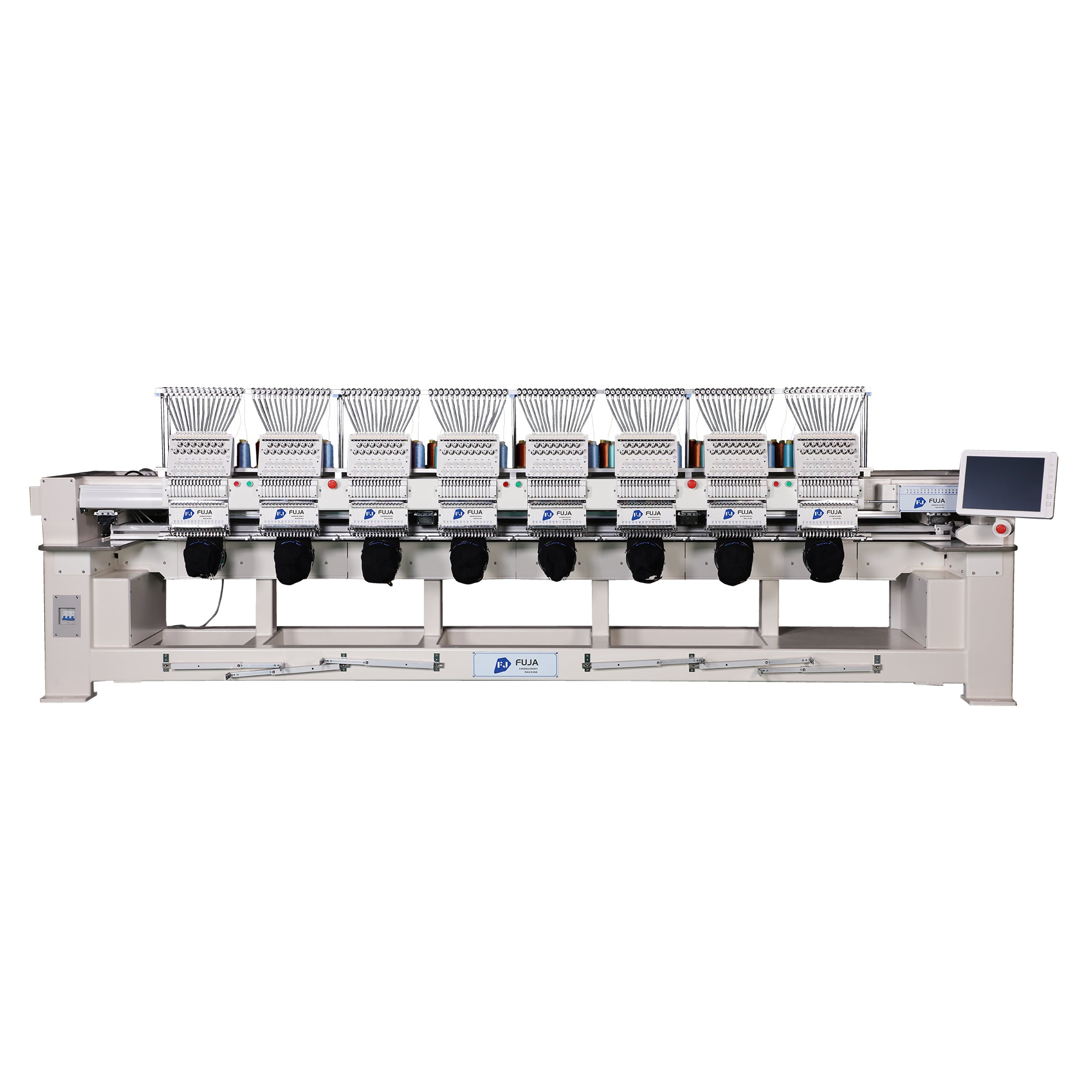 Industrial 12 15 needles T-shirt Cap 8 Head Embroidery Machine for400*450MM