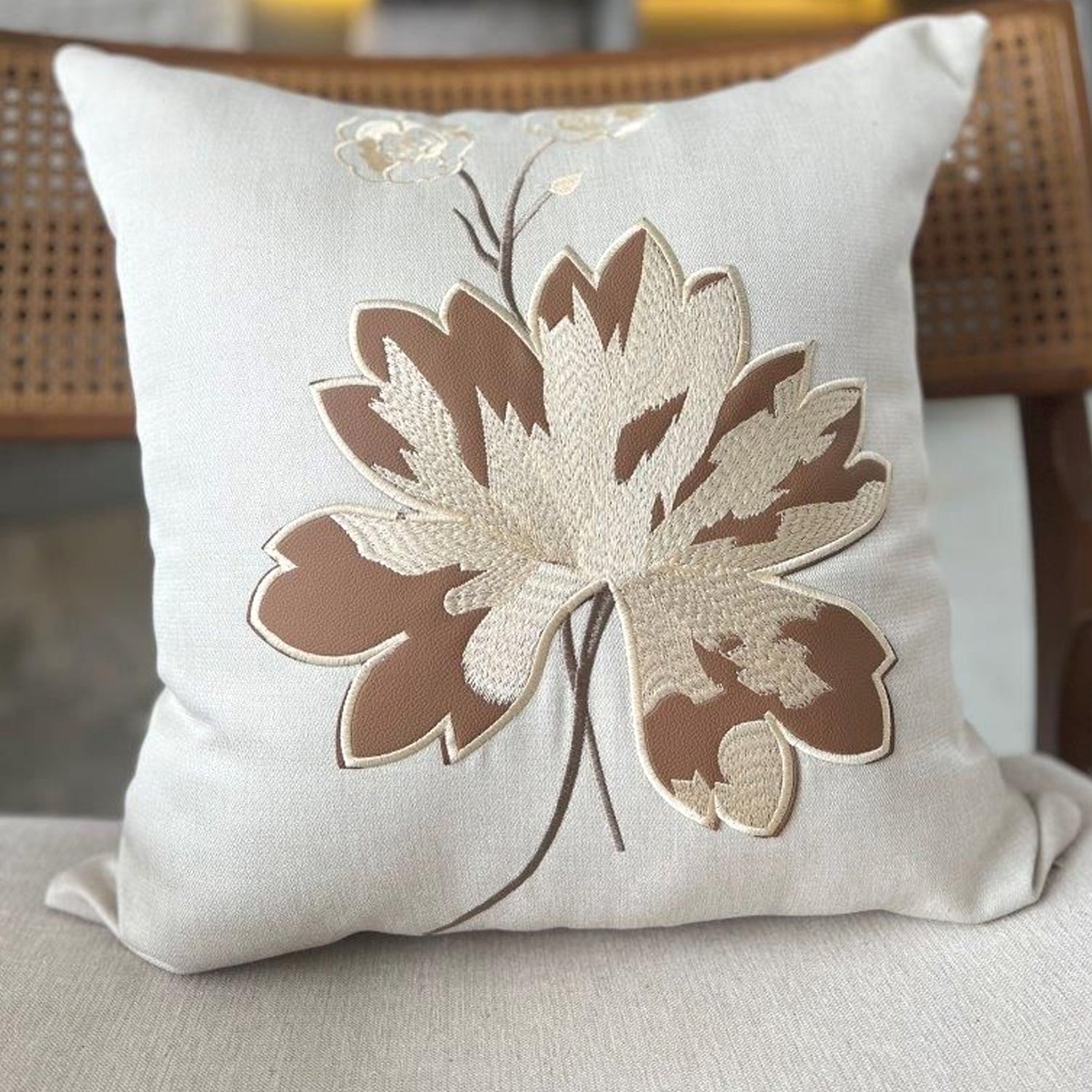 Flat embroidery sample