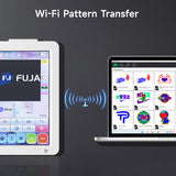 Máquina de bordar doméstica FUJA de un solo cabezal con 10 agujas para gorras y camisetas, 240 x 360