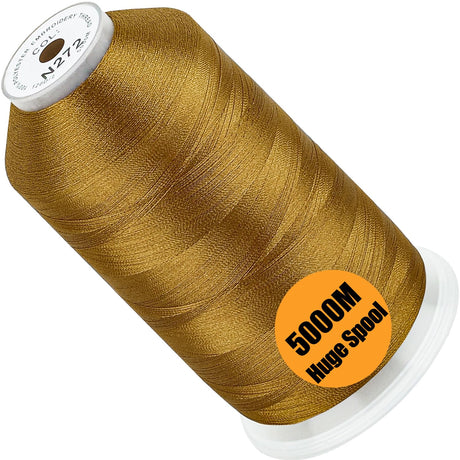 FUJA Polyester Embroidery Thread 108D/2 (40 wt), 5000 yd Cone