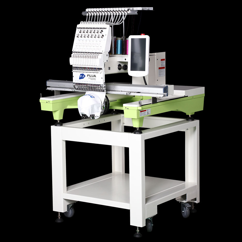FJ-1501CB Single Head 12 15 Needles Embroidery Machine 500*800
