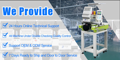 Computerized Single Head 12/15/20 Needles Embroidery Machine with 350*500mm