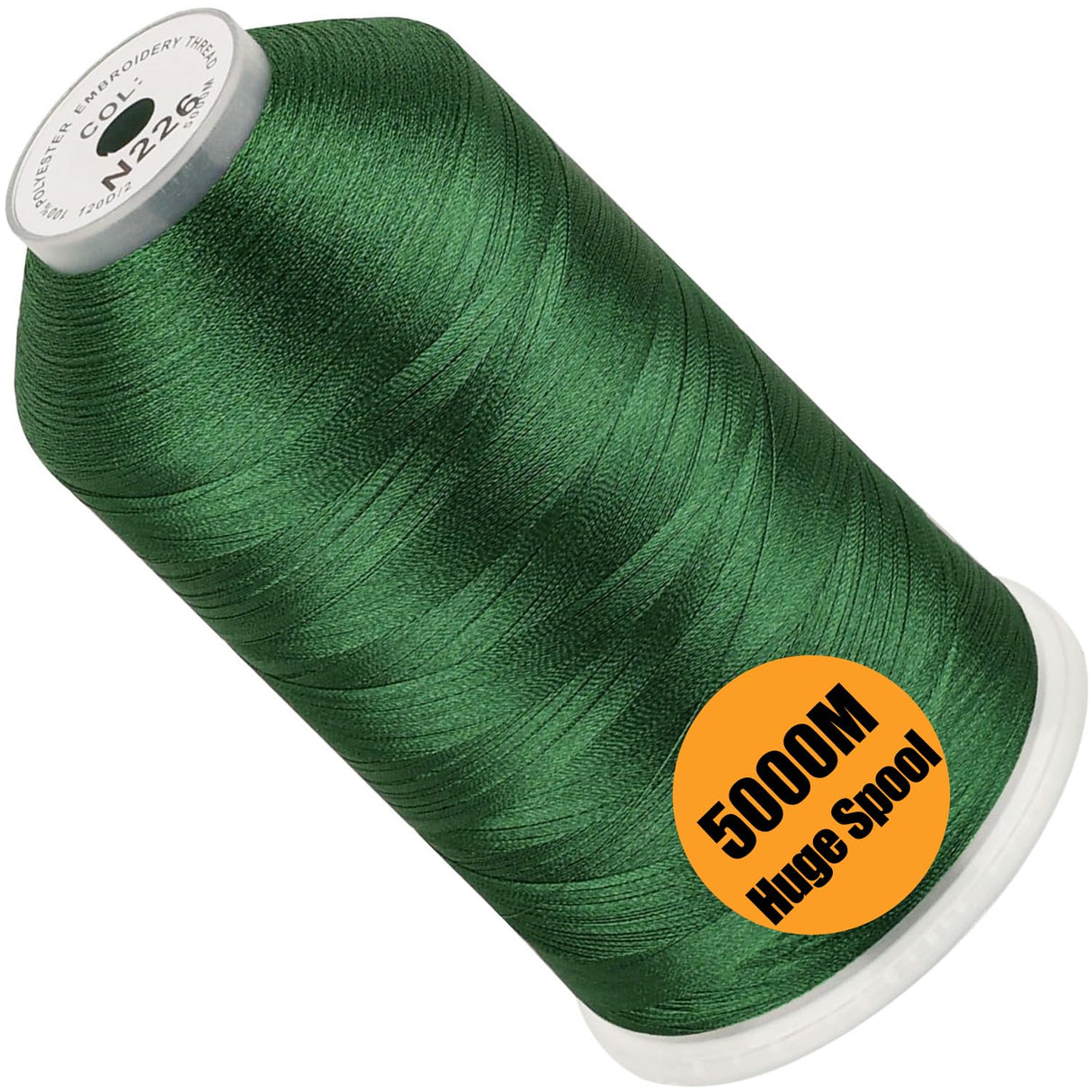 FUJA Polyester Embroidery Thread 108D/2 (40 wt), 5000 yd Cone