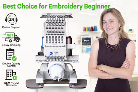 FJ-100 Household Embroidery Machine 12 Needles 240*320