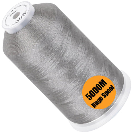 FUJA Polyester Embroidery Thread 108D/2 (40 wt), 5000 yd Cone