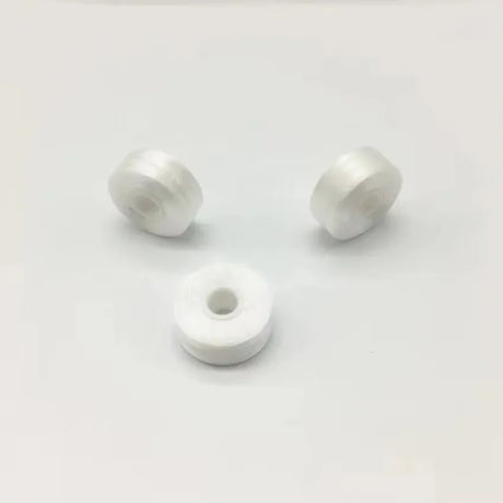 Juego de bobinas para máquina de bordar de un solo cabezal, hilo de bordar blanco para camisetas. 