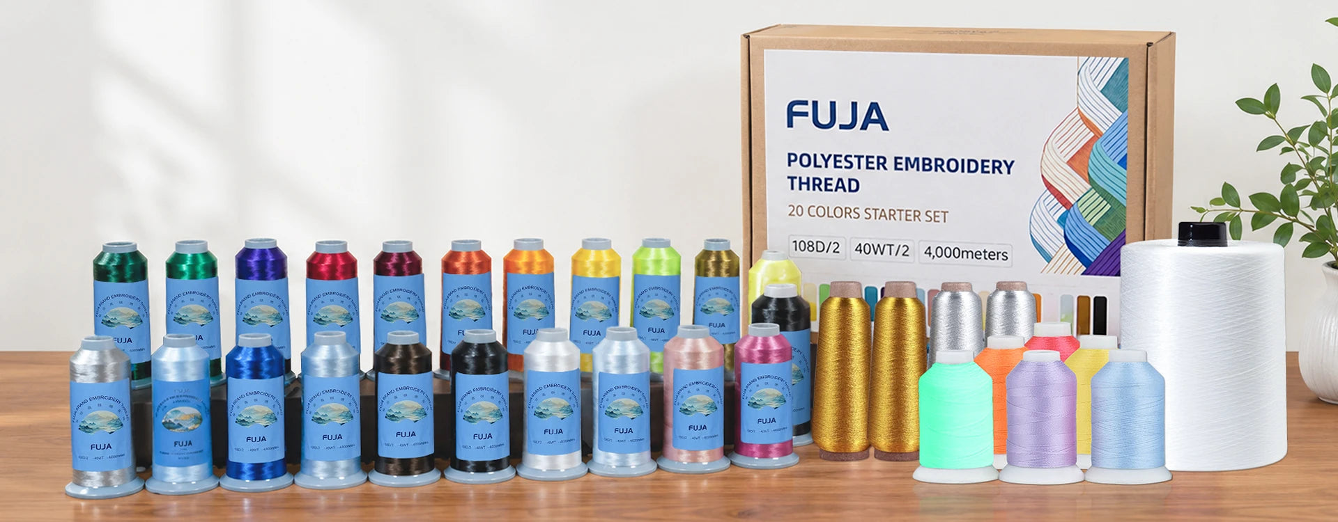 Embroidery thread colors for single-head machines